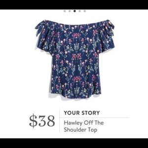 Off the shoulder floral top
